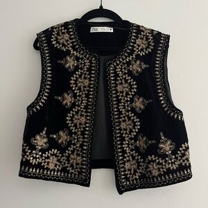 Black and Gold Festive Vest